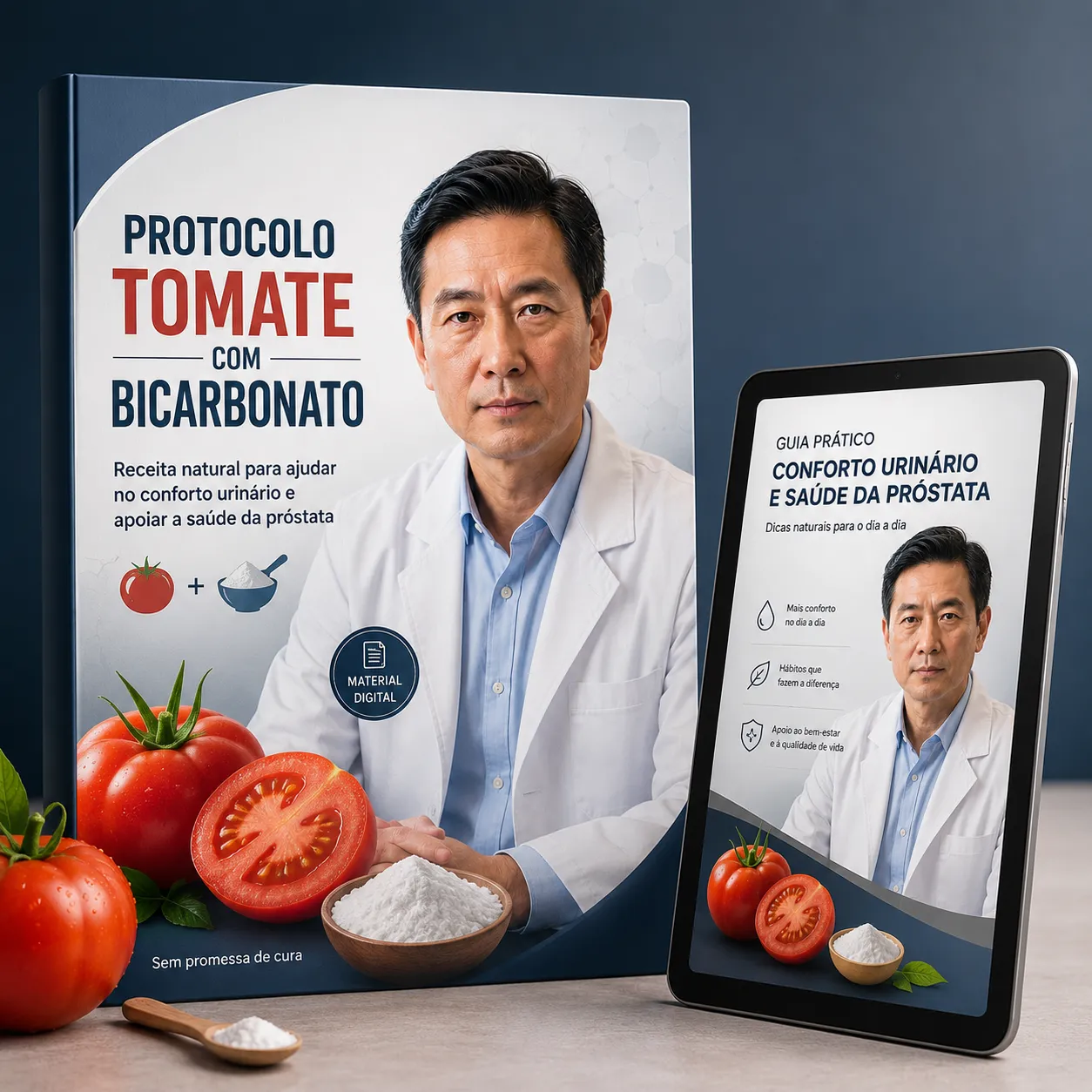 Mockup do Guia Truque do Tomate